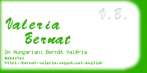 valeria bernat business card