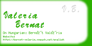 valeria bernat business card